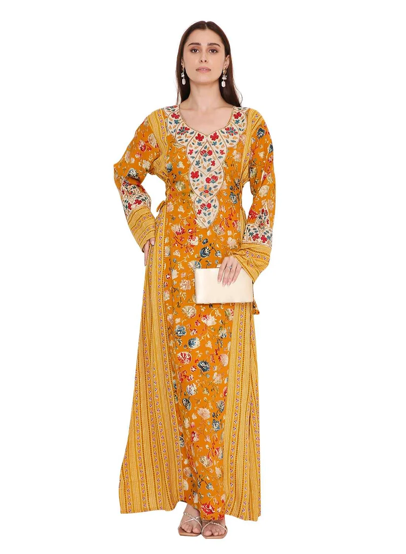 HANA & SARA Rich & elegant long arabic kaftan traditional jalabia dress