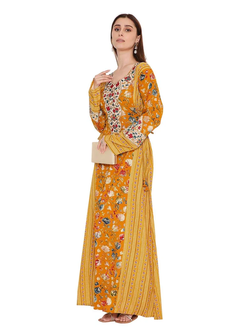 هانا آند سارا Rich & elegant long arabic kaftan traditional jalabia dress