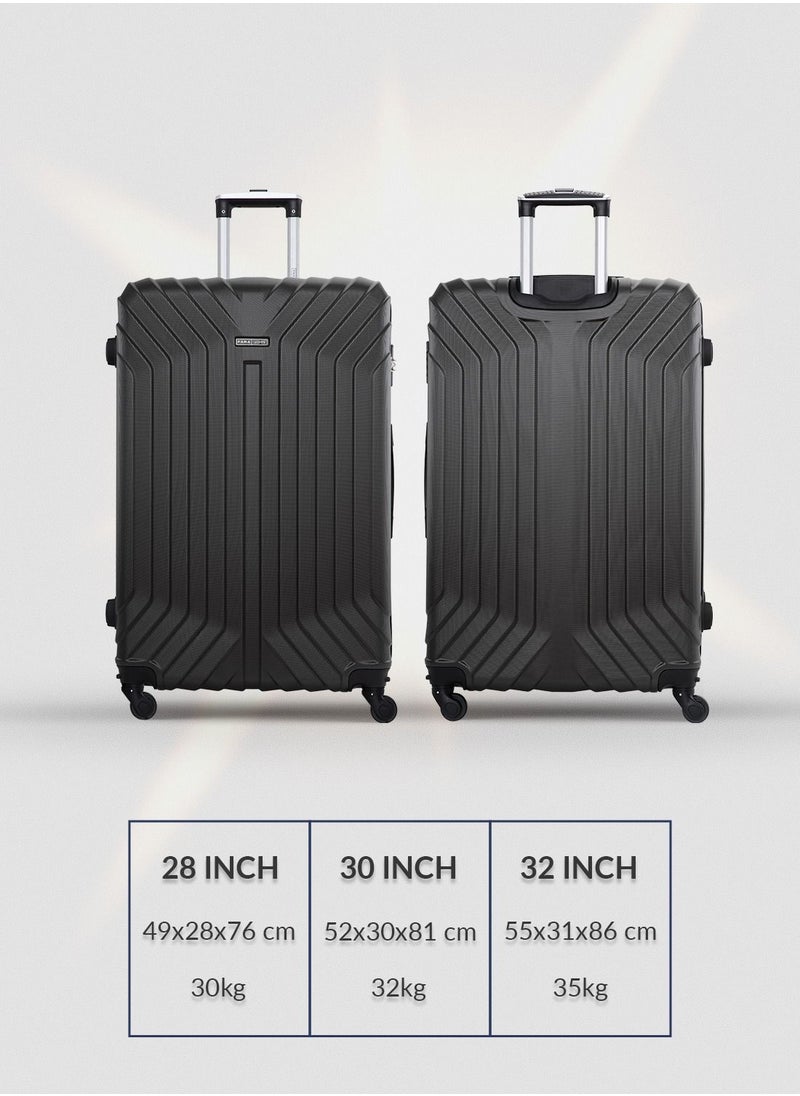 PARAJOHN Lightweight 3-Pieces ABS Hard Side Travel Luggage Trolley Bag Set With Lock For Men/Women/Unisex Dark Grey  - Image 5