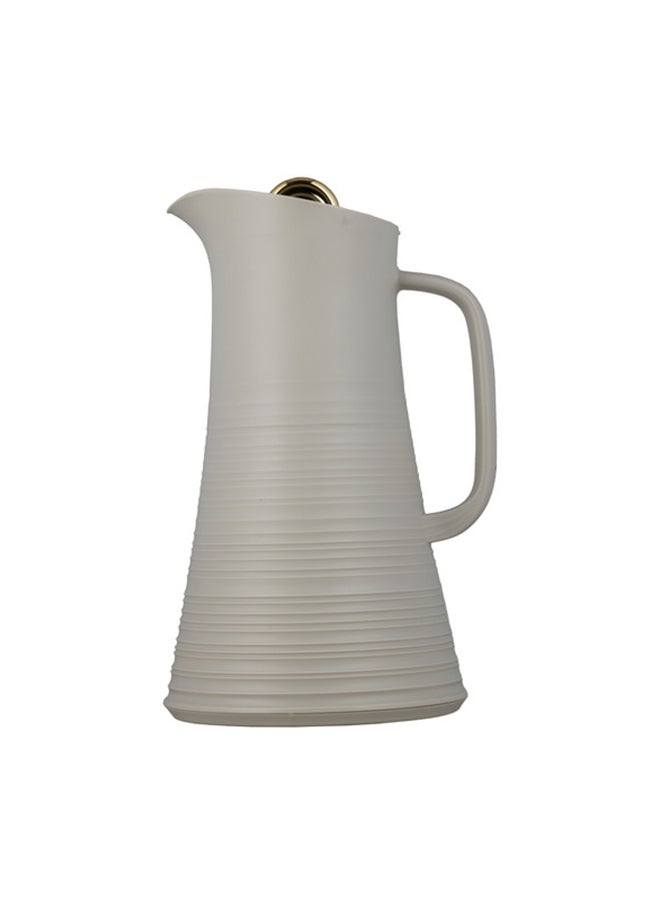 Alsaif Deva Coffee And Tea Vacuum Flask , Size: 1.0 Liter, Color:  Light Grey  - Image 1