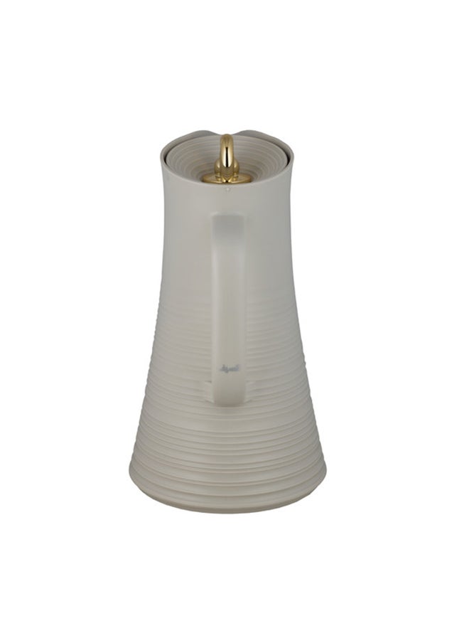 Alsaif Deva Coffee And Tea Vacuum Flask , Size: 1.0 Liter, Color:  Light Grey  - Image 2