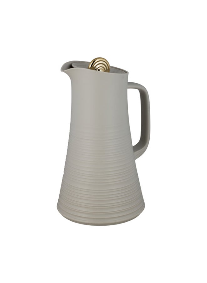 Alsaif Deva Coffee And Tea Vacuum Flask , Size: 1.0 Liter, Color:  Light Grey  - Image 3