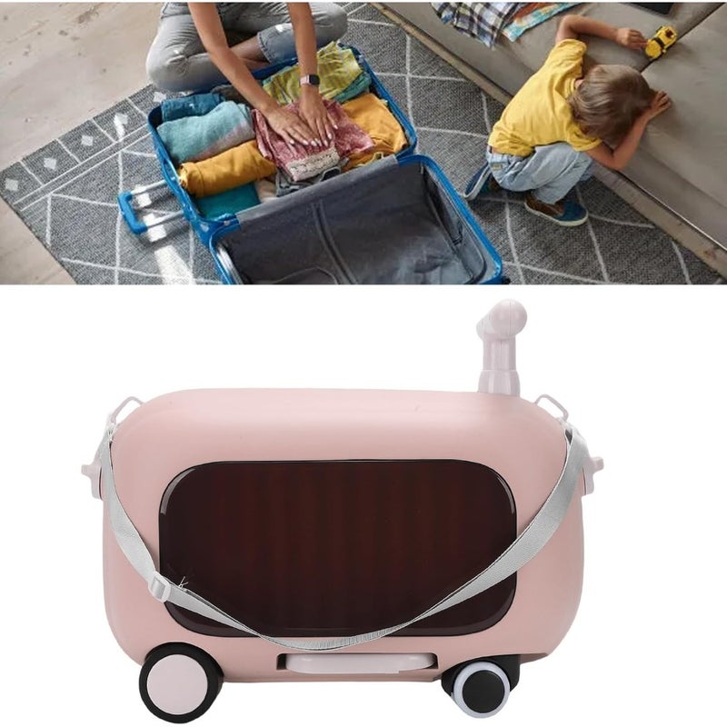 Ride On Luggage, Multi Functional Toddler Suitcase with Wheels and 90 Degree Folding Pedals, Large Capacity Carry On Trolley for Boys Girls Travel - Image 4