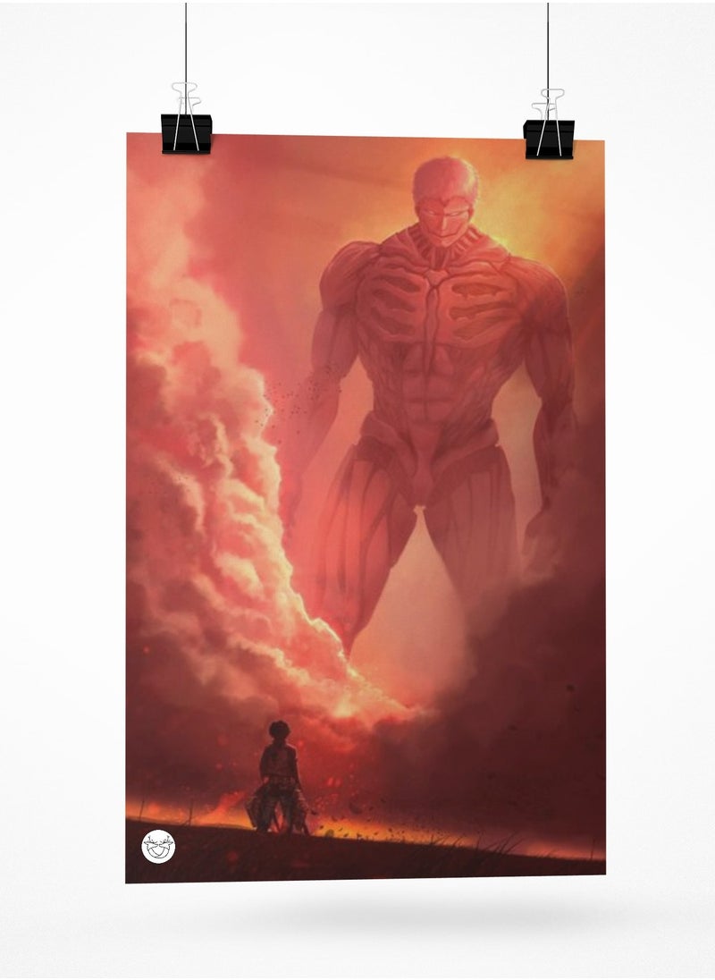 Reeman Design Poster with Attack on Titan design 