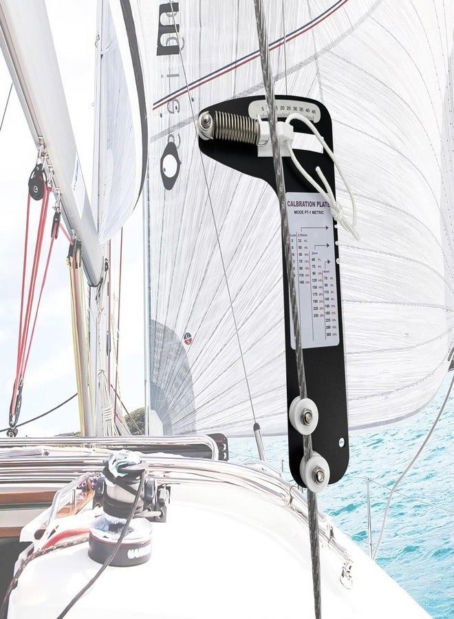 FENGCHUNS PT-1M Sailboat Rigging Tension Gauge, 800 LB High Precision Tension Meter for 2.5mm 3mm 4mm Wire Rope Standing Rigging, Marine Stainless Steel Tension Tool for Sailboat Yacht Rigging - Image 2