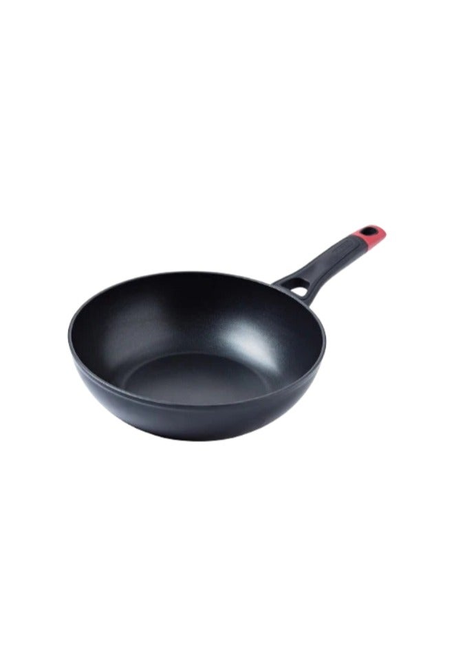 Pyrex Optima+ Aluminium Wok 28cm – PFAS-Free Non-Stick Wok for Versatile, Healthy Stir-Fry Cooking Black - Image 3