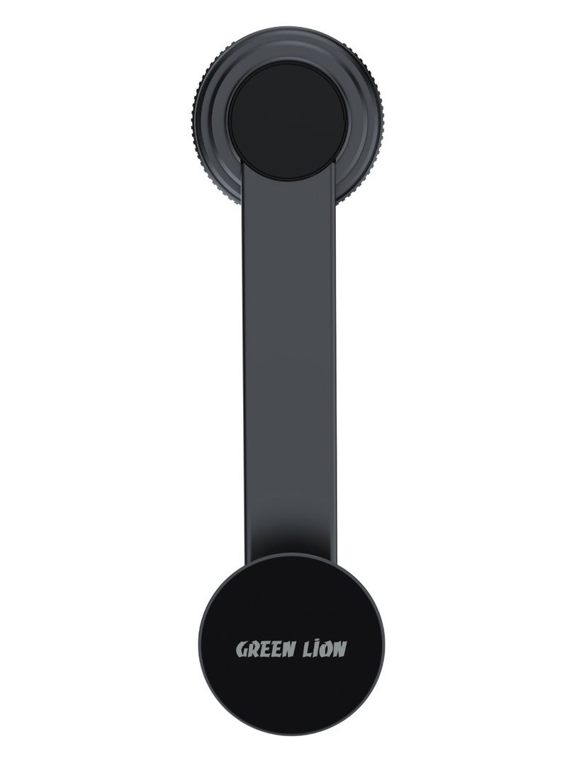 GREEN LION GX-37 Suction Mobile Holder with Extreme Flexibility/ High-Quality Material/1.5 kg Adsorption Force/ Multi-Angle Adjustable/Manual Rotary Base/ 65 kPa Pressure/ Stable Magnetic Car Phone Holder - Black  - Image 1