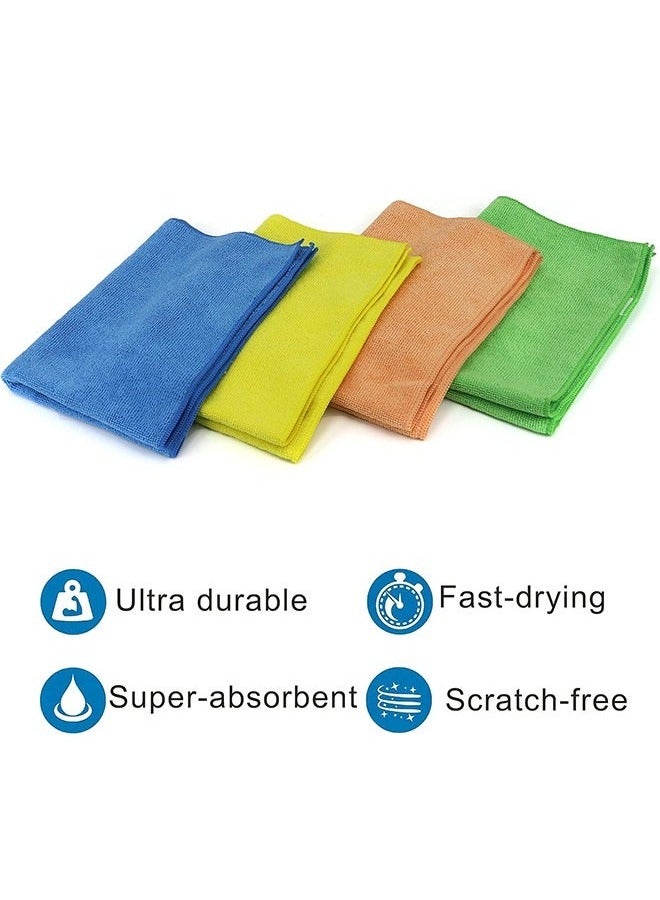 Bukela 20 Pack Microfiber Cleaning Cloths Cleaning Rags for Car, Kitchen, Home, Windows, Laptop - 30 x 30 cm - Image 2