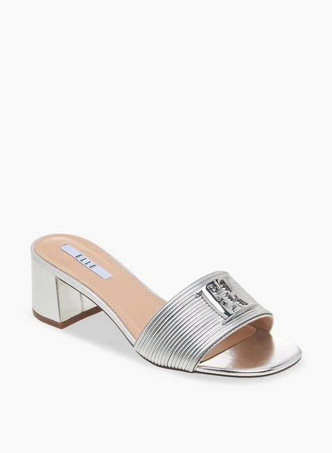 ايل Women Metallic Block Heel Sandals