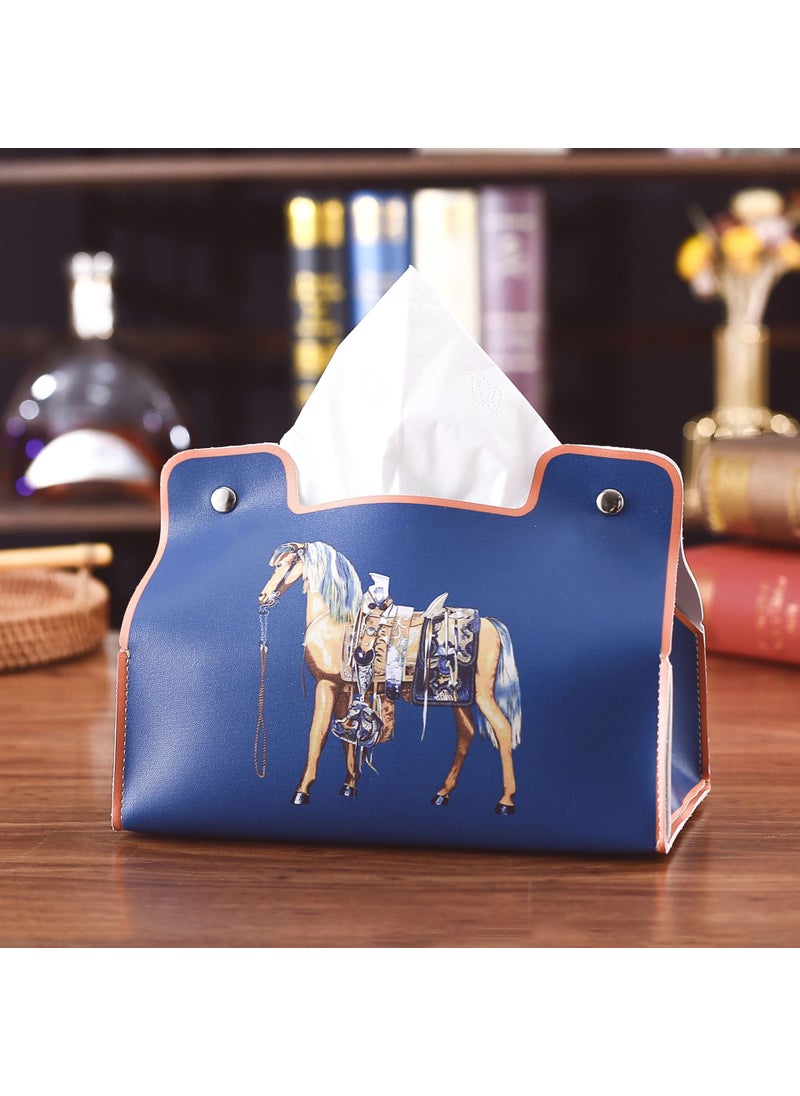 Generic Vintage Roman Furniture Tissue Box Holder Roman blue 