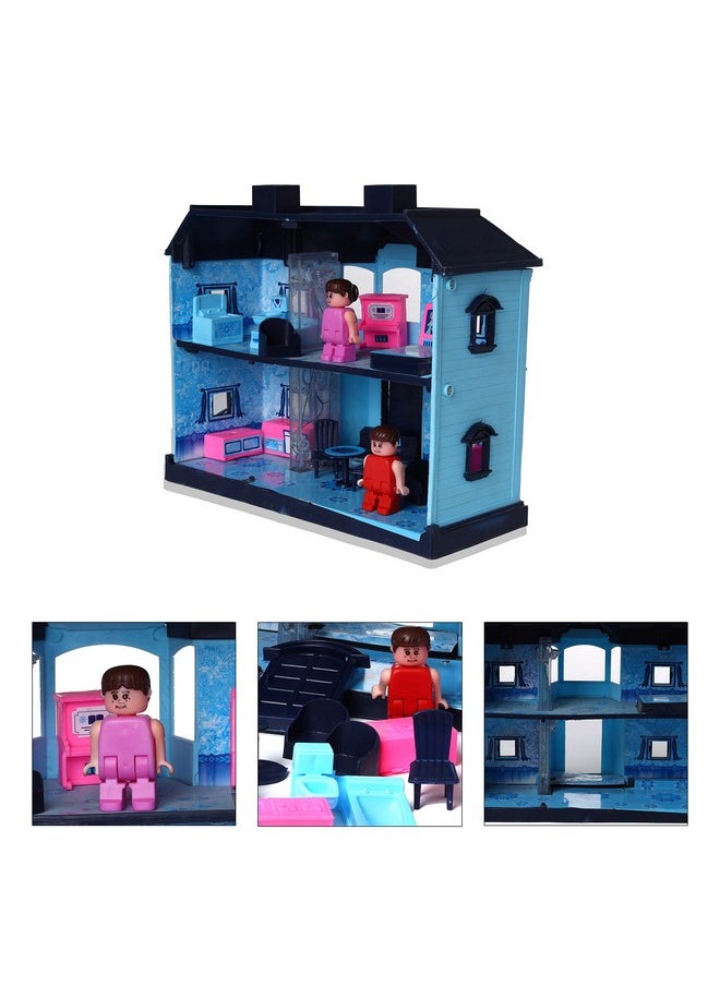 Toy Zone Toyzone Doll House (24 Pcs) | Play Set for Girls | Disney Doll House | Role Play Set| Doll House with Furniture| Doll House Play Set for Kids (Frozen My Colour House (24 Pcs))  - Image 5