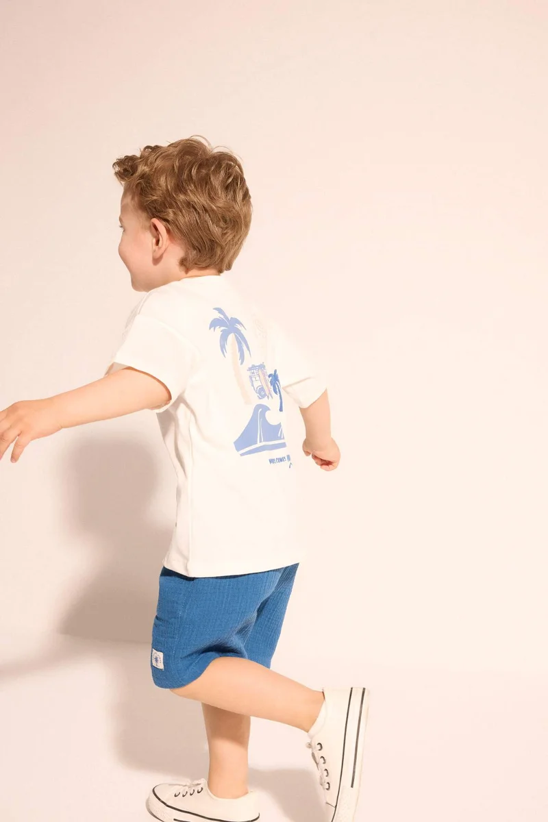 ديفاكتو Baby Boy Oversize Fit Short Sleeve T-Shirt