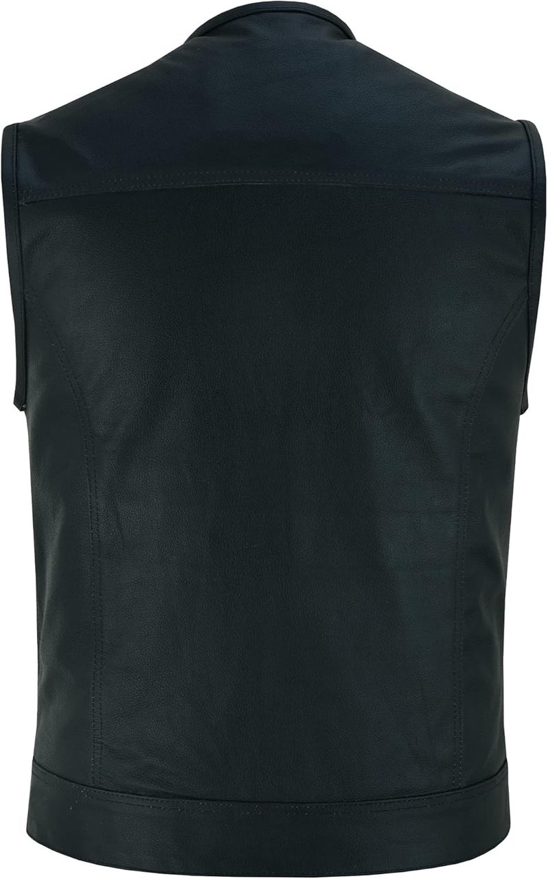 Leatherick mens Motorcycle Vest Motorcycle Vest - Image 3