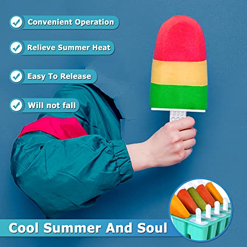 Choicy Silicone Popsicle Molds 12-cavity, DIY Ice Pop Mold for Kids Adult Teens, BPA Free Ice Cream Molds for Party Yogurt Juice Smoothies Sticks - Image 4