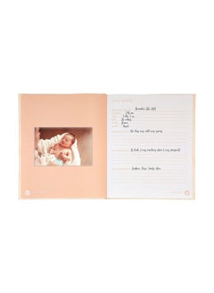 pearhead Baby Memory Book And Clean Touch Ink Pad Baby Girl Or Baby Boy Journal Baby Milestone Photo Album Blush Rainbow  - Image 4