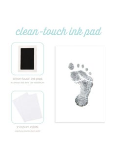 pearhead Baby Memory Book And Clean Touch Ink Pad Baby Girl Or Baby Boy Journal Baby Milestone Photo Album Blush Rainbow  - Image 3