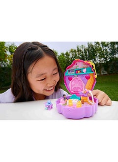 Polly Pocket Compact Playset, Something Sweet Cupcake With 2 Micro Dolls & Accessories, Travel Toys With Surprises  - Image 2