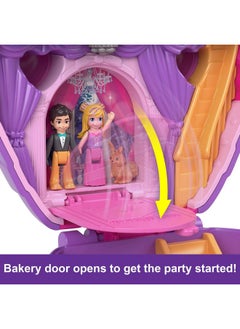 Polly Pocket Compact Playset, Something Sweet Cupcake With 2 Micro Dolls & Accessories, Travel Toys With Surprises  - Image 4