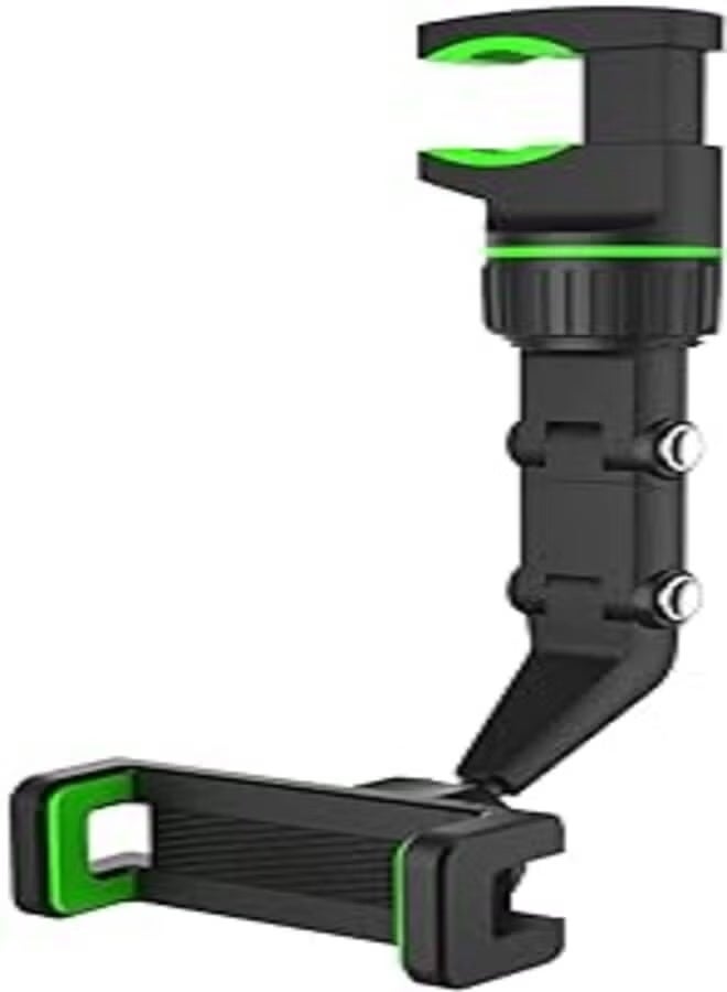 Car Phone Holder Mount, 360 Degrees Free Rotate Adjustable Suspension Mount Phone Holder, Multi-Function Rearview Mirror Cell Phone Holder for All Mobile Phones - Image 2