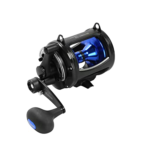 Okuma Solterra SLX Two Speed Closed Frame Lever Drag Reel Saltwater Trolling Reel SLX30IIb 540yds40lb Black - Image 3