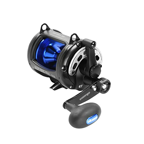 Okuma Solterra SLX Two Speed Closed Frame Lever Drag Reel Saltwater Trolling Reel SLX30IIb 540yds40lb Black - Image 1