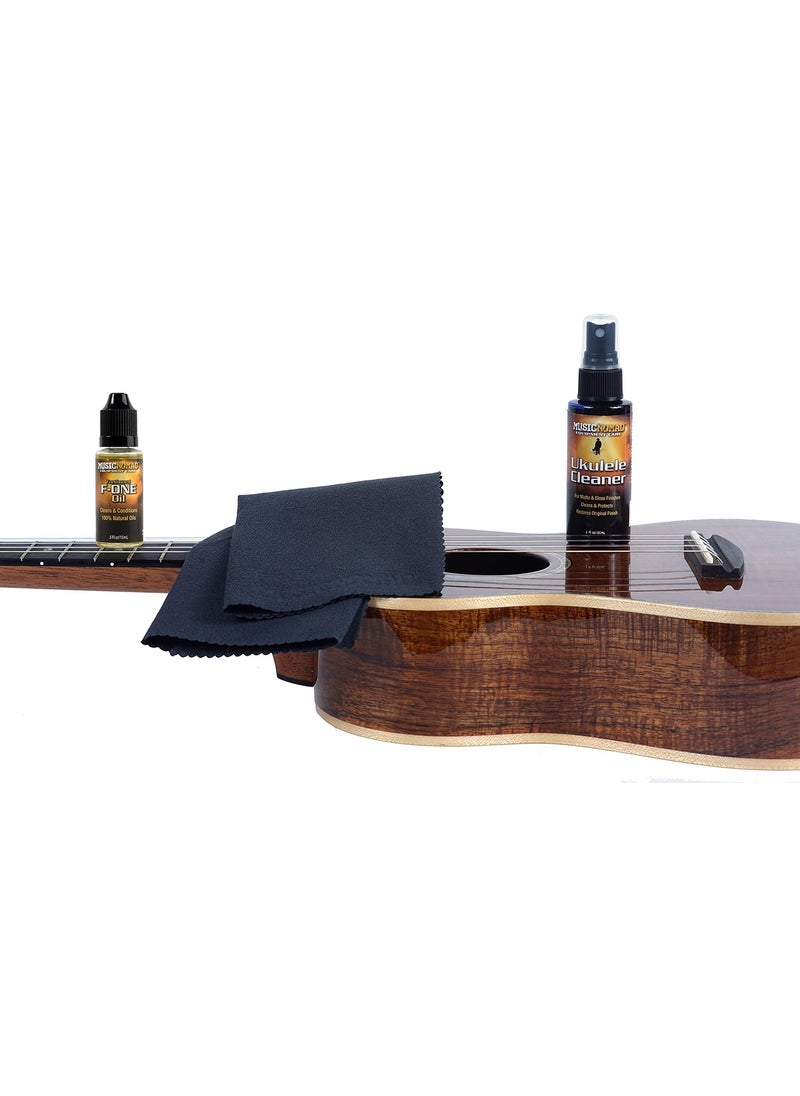 MusicNomad MusicNomad MN142 Premium Ukulele Care Kit 3 Pack  - Image 3
