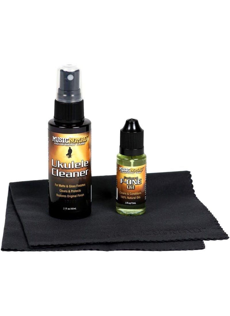 MusicNomad MusicNomad MN142 Premium Ukulele Care Kit 3 Pack  - Image 1