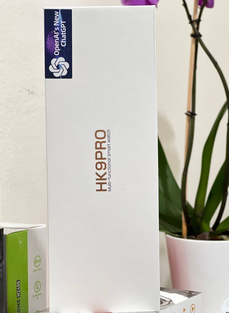 هونج كونج ساعة سوبر 9 برو الذكية لتتبع اللياقة البدنية مع شاشة أموليد، مقاومة للماء IP67، عداد الخطى، ضغط الدم، مراقبة النوم، ساعة ذكية متعددة الوظائف (أسود، ذهبي) - Image 5