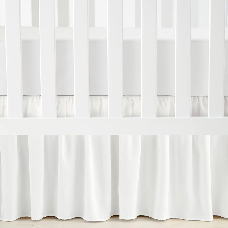 Lush Decor Lush Decor Ruffle Crib Skirt 16 Drop White 
