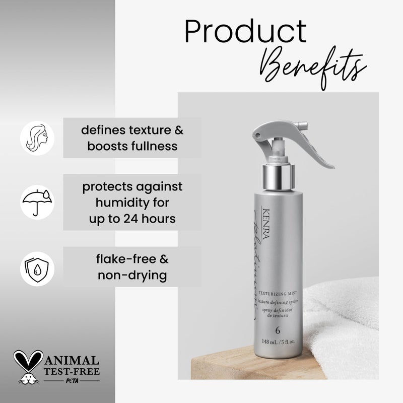 Kenra Professional Platinum Texturizing Mist 6 | Texture Defining Spray | All Hair Types | 5.0 fl. oz. - Image 2