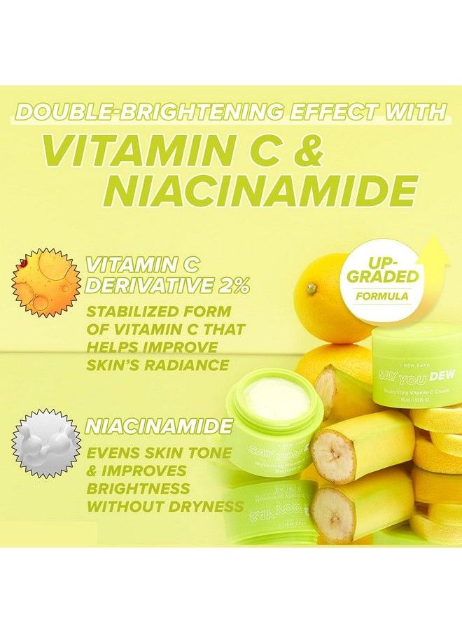 I DEW CARE - Face Cream Say You Dew : Vitamin C Moisturizer With Niacinamide Nonirritating Hydrate And Illuminate Skin 169 Fl Oz - Image 1