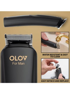 OLOV For Man Beard Trimmer, 21 Piece All-in-One Mens Grooming Kit and Hair Clipper, Nose, Ear,Body and Face, Electric Razor with USB Recharge Dock  - Image 4