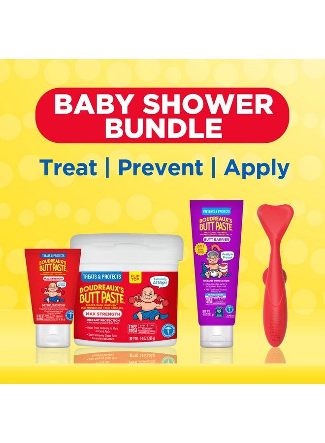Boudreaux's Butt Paste Baby Shower Bundle, Baby Diaper Rash Cream Ointments & Applicator Kit - Image 2