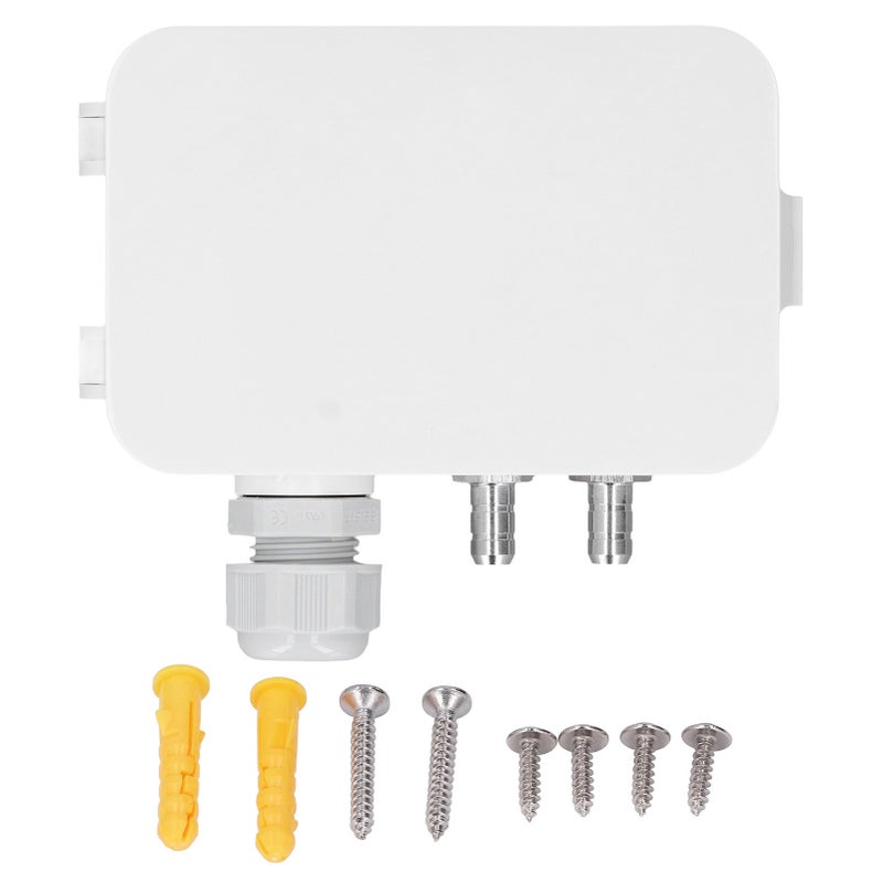 Differential Pressure Transmitter: White ABS Material, High Accuracy & Sensitivity - Stable Digital Acquisition & Temperature Compensation, Air Pressure Sensor for HVAC, VAV, Energy Management Systems - Image 1