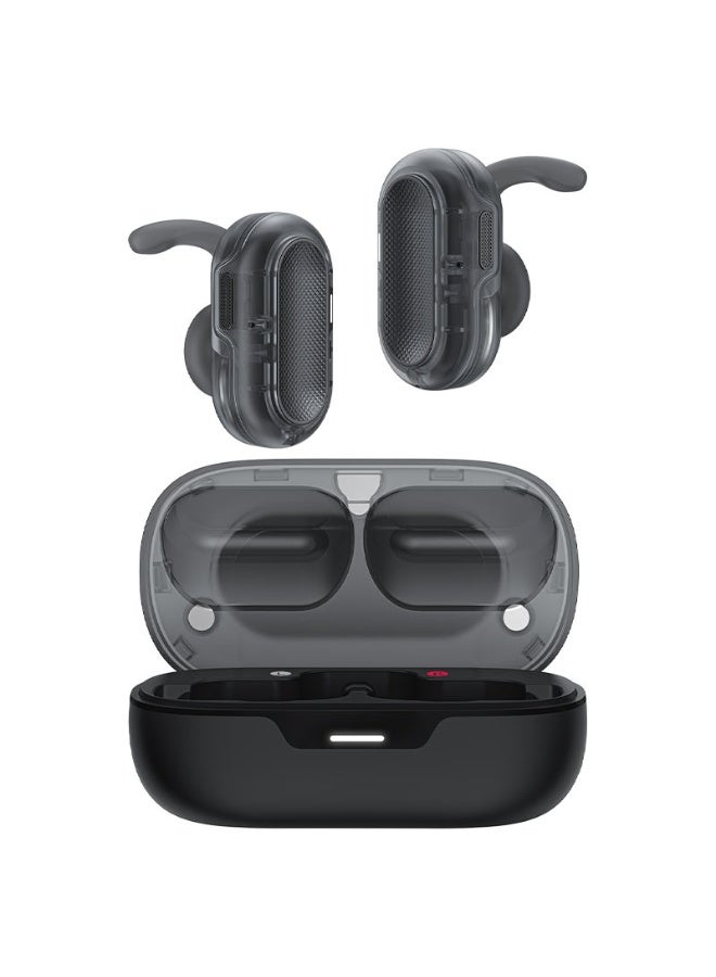 ACEFAST True Wireless Bluetooth Earbuds FA003, 8.5 hours of music, Open Wearable Stereo Earbuds,ENC noise cancelling, Charging case 550mAh, IPX4 waterproof - Black - Image 2