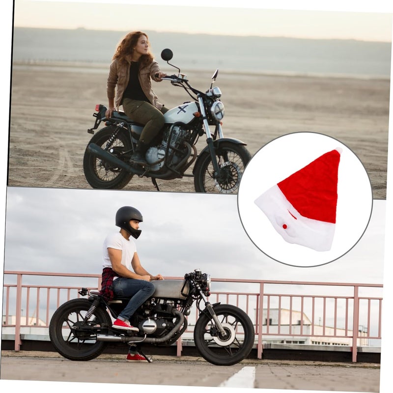 Cabilock 1Pc Creative Santa Cover for Motorcycle Fun Christmas Decor Brightly Colored Keeps You Warm While Riding for Holiday Festivities - Image 5