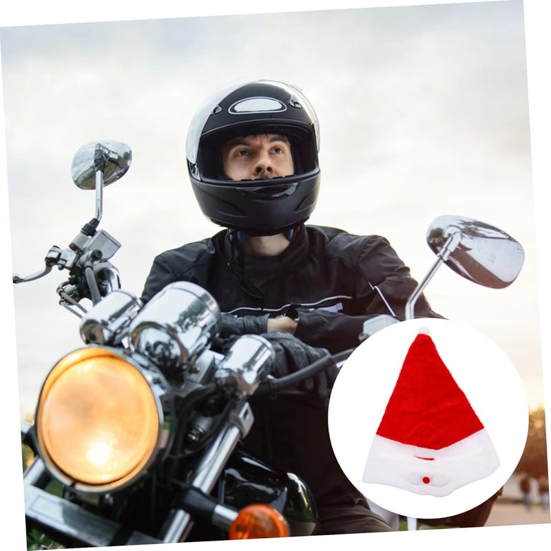 Cabilock 1Pc Creative Santa Cover for Motorcycle Fun Christmas Decor Brightly Colored Keeps You Warm While Riding for Holiday Festivities - Image 3