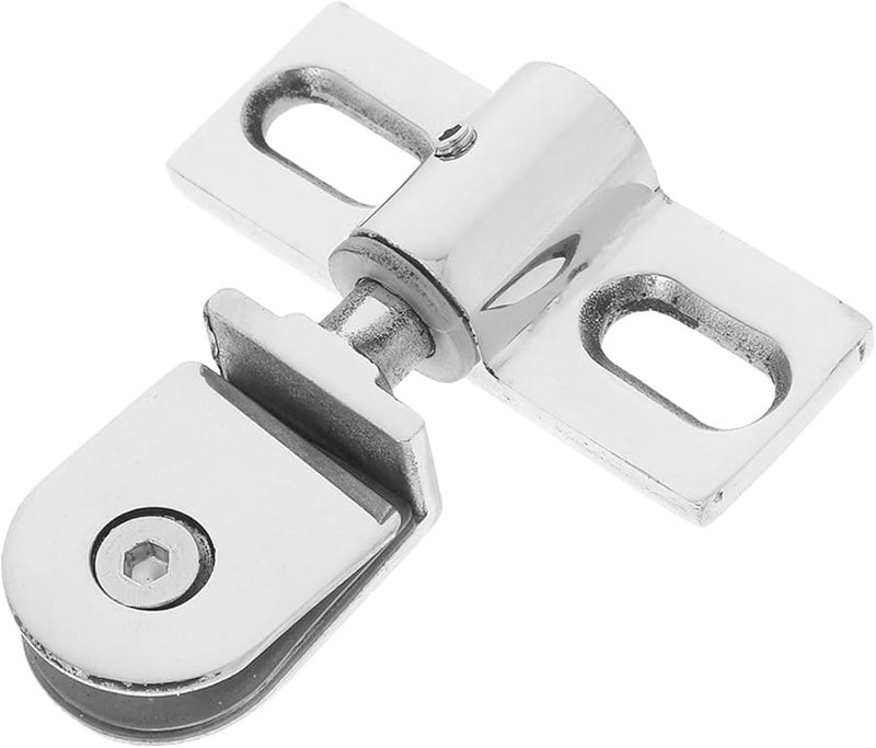 Stainless Steel Shower Door Pivot Hinges Set Dual Direction Opening Enhanced Sealing Complete Screws Gaskets - Image 1