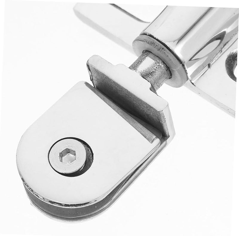 Stainless Steel Shower Door Pivot Hinges Set Dual Direction Opening Enhanced Sealing Complete Screws Gaskets - Image 3
