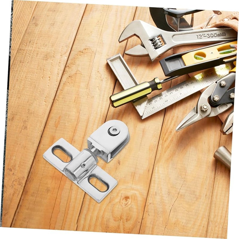 Stainless Steel Shower Door Pivot Hinges Set Dual Direction Opening Enhanced Sealing Complete Screws Gaskets - Image 4