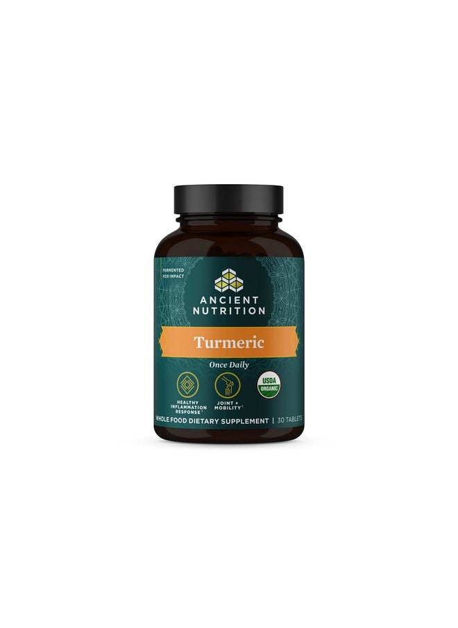 Ancient Nutrition - Turmeric Capsules Once Daily Use As A Joint Supplement And Supports Inflammation Gluten Free Paleo And Keto Friendly 30 Tablets - Image 1