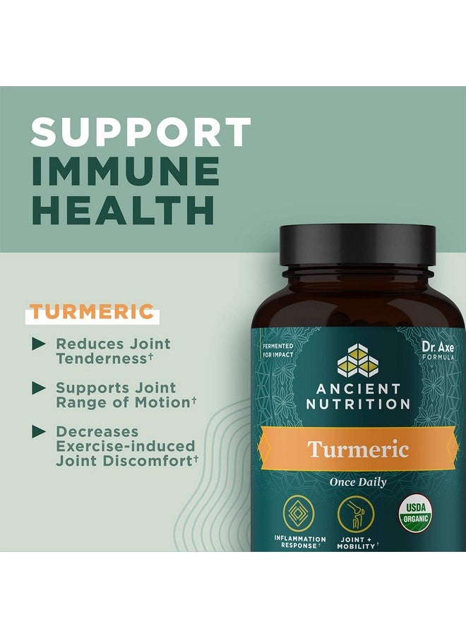 Ancient Nutrition - Turmeric Capsules Once Daily Use As A Joint Supplement And Supports Inflammation Gluten Free Paleo And Keto Friendly 30 Tablets - Image 1