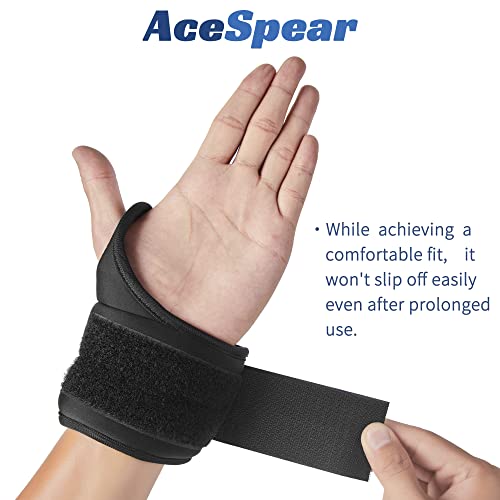 AceSpear Wrist Weights with Thumb Loops Lock for Men Women 1lb*2 2lbs*2 3lbs*2 Ankle Weights Weighted Gloves for Running Strength Training Walking Exercises (Black, 3 lbs x 2) - Image 5