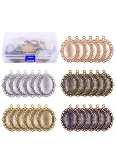 60 Pcs Pendant Trays Kit Including 30 Pieces 5 Colors Pendant Trays Oval Bezels With 30 Pieces Glass Dome Tiles For Crafting Diy Jewelry Making - pzsku/ZC0B25786A873A7E9F900Z/45/_/1720073475/b9882a0f-0c9c-444d-b19a-041304454b89