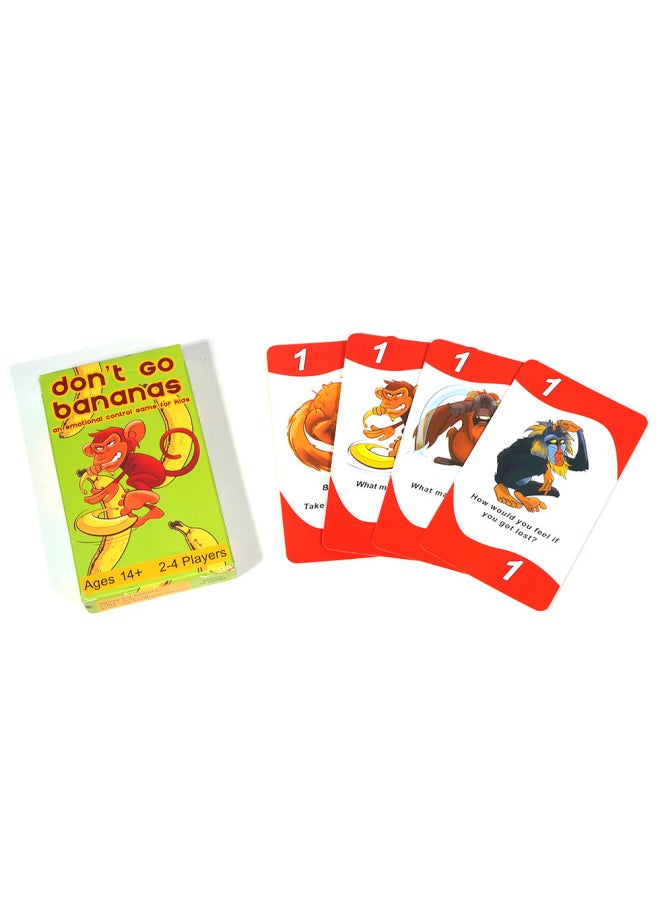null - English Board Game DON'T GO BANANAS Does NoT EaT Banana Family InTeracTive Challenge QuesTion And Answer Card-Color:DON'T GO BANANAS Does NoT EaT Banana - Image 1