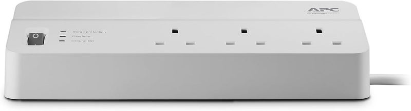 APC Schneider Electric Apc Essential Surgearrest 6 Outlets 230V Uk, White, 270B433 - Image 2