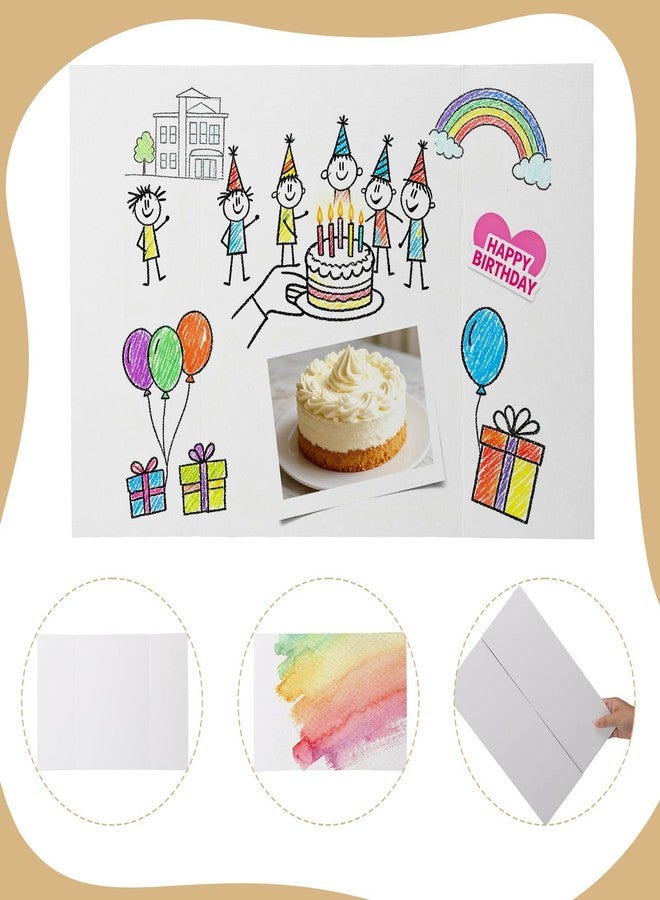 CRUGLA Trifold Poster Board - 5 Pack, 24 x 16 White Corrugated Presentation Display Boards for Science Fairs, School Projects, Exhibitions, and Office Presentations - Image 3
