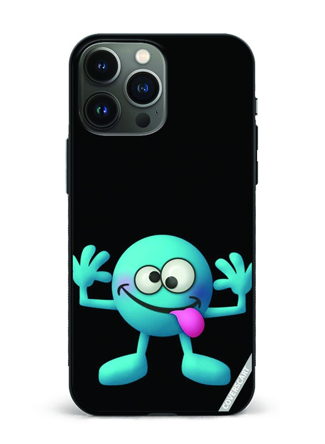 COVERSCART Protective Case Cover For Apple iPhone 14 Pro Max Cartoon Design Black