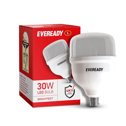 Eveready 30W LED Hammer Bulb with B22 Base, High CRI, 4KV Surge Protection, Energy Efficient & Long Life – Cool Daylight (6500K) for Home & Commercial Use - Image 1