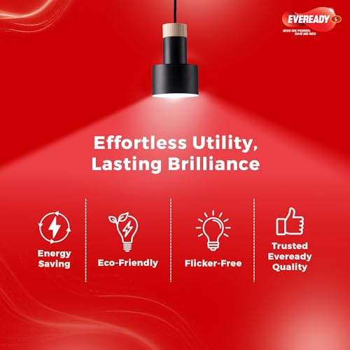Eveready 30W LED Hammer Bulb with B22 Base, High CRI, 4KV Surge Protection, Energy Efficient & Long Life – Cool Daylight (6500K) for Home & Commercial Use - Image 3
